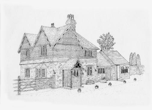 drawing houses